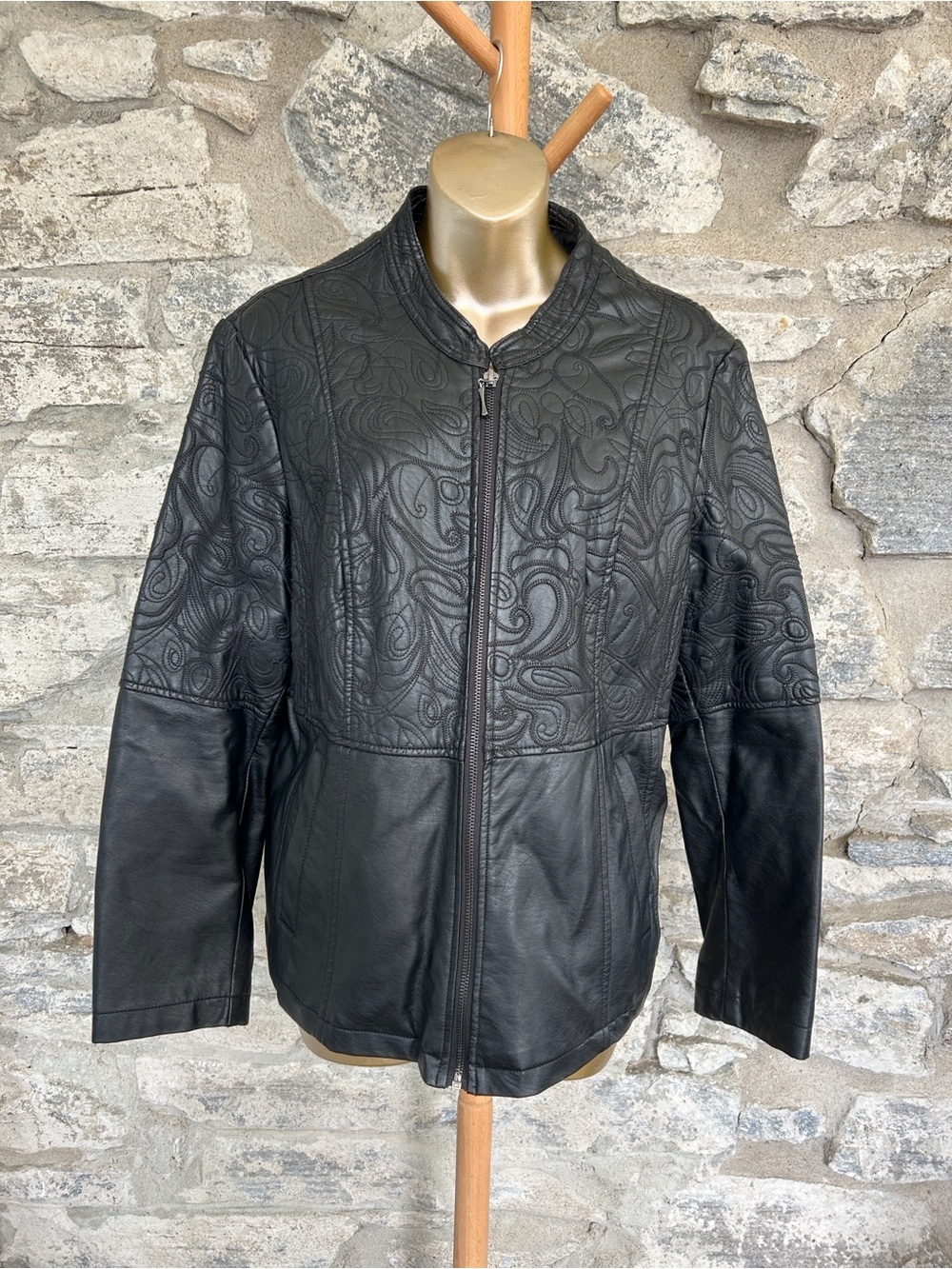 Vegan Jacket With Stitched Details